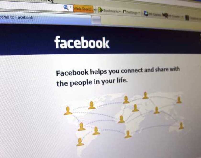 A Facebook login page is shown. The social network is considering increasing users' ability to edit their posts.