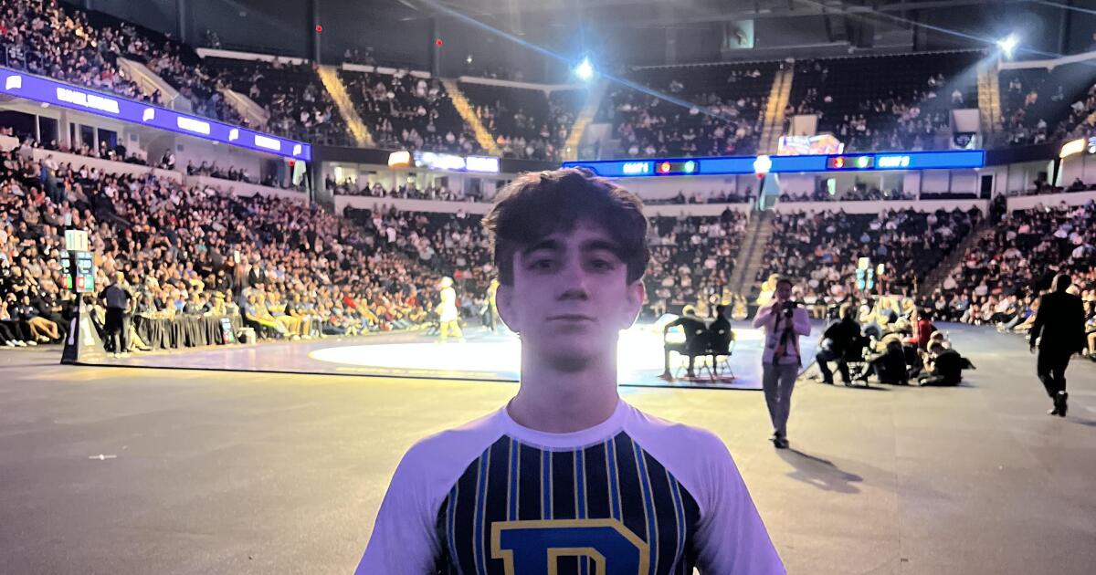 Henry Aslikyan of Birmingham is two-time state wrestling champion