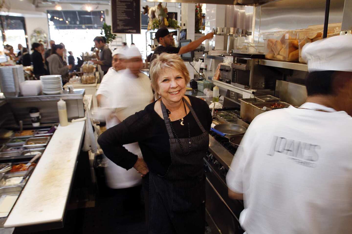 Joan McNamara of Joan's on Third in her cafe/marketplace.