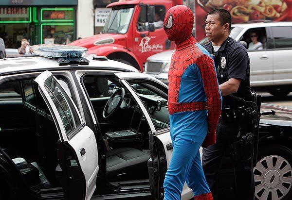 Spider-Man impersonator arrested