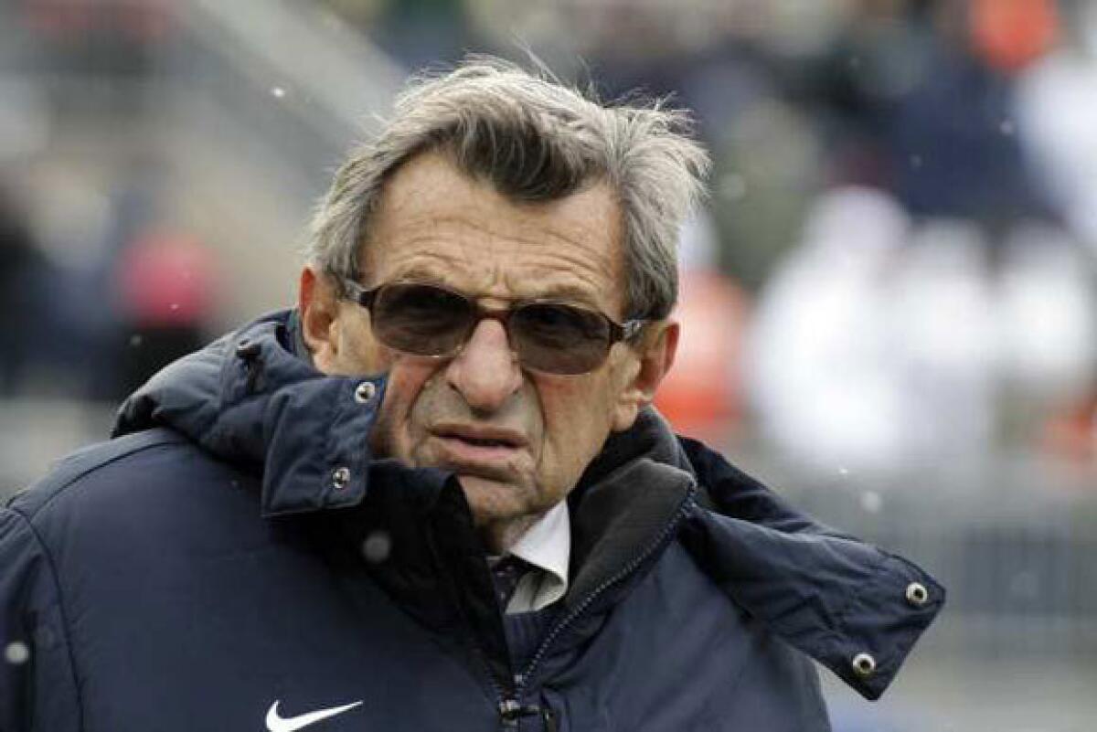 Joe Paterno died in January after a 61-year career at Penn State.