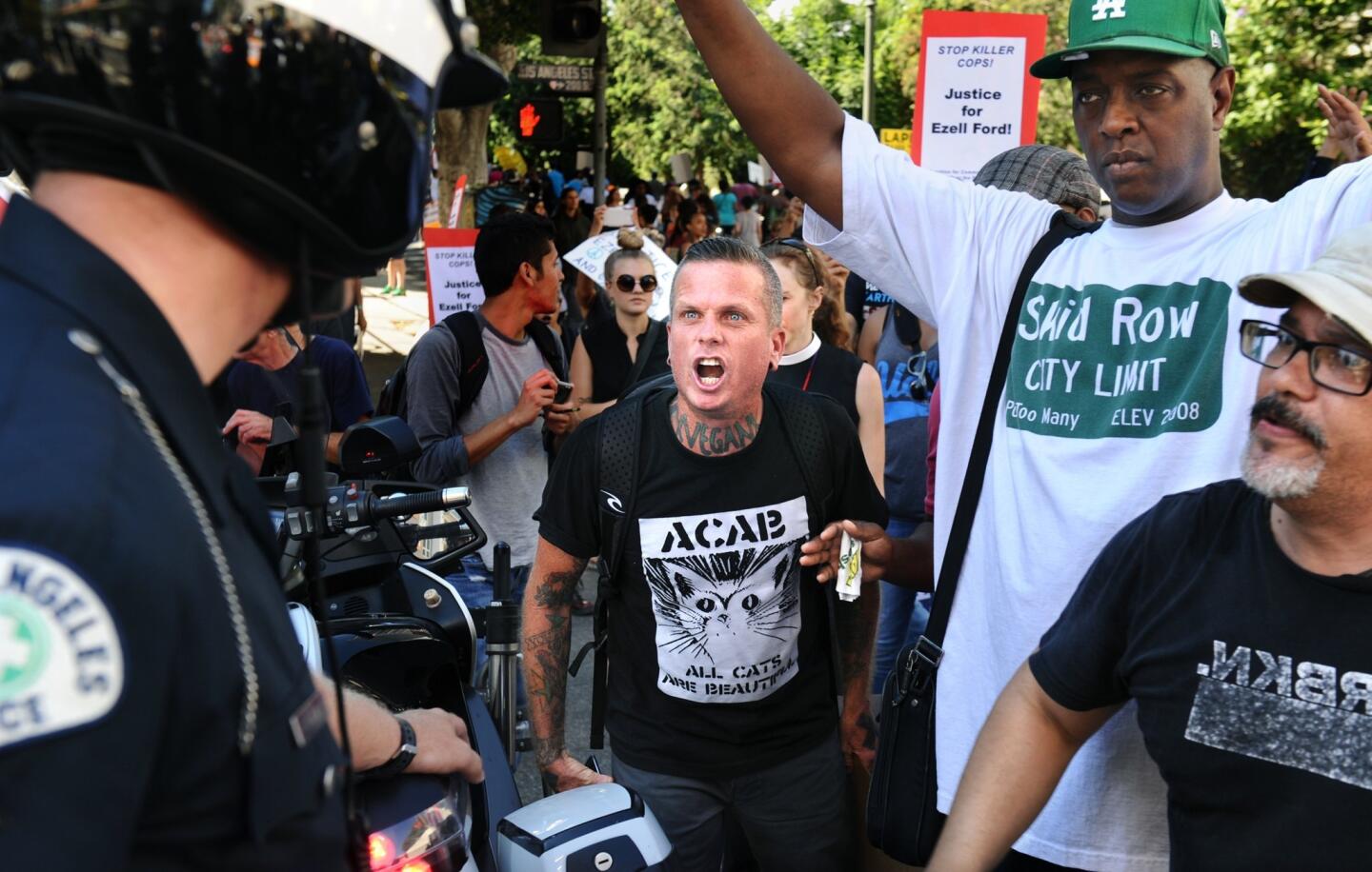 Downtown L.A. rally