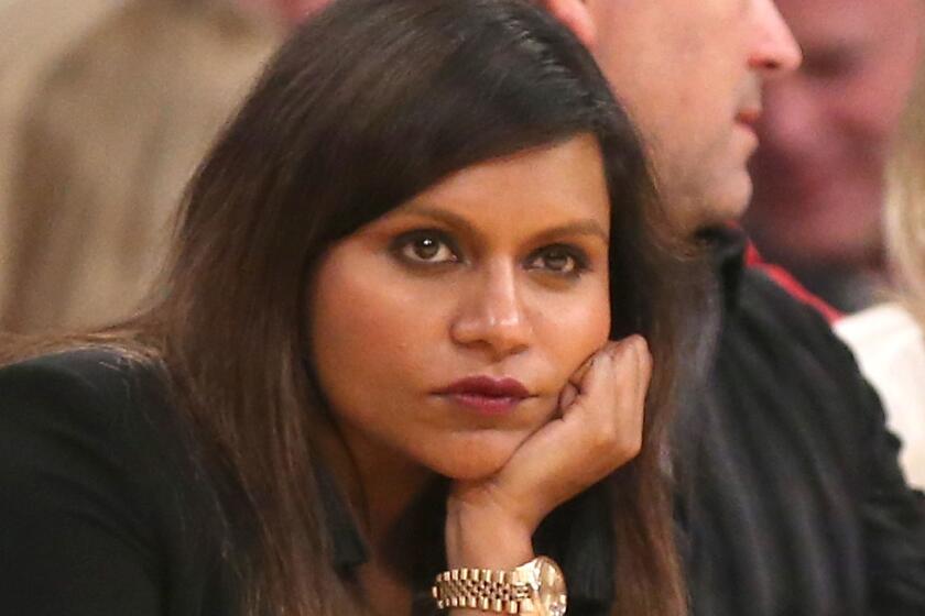 This is Mindy Kaling at a Lakers game in April -- but we like to think that her expression is how every fan of "The Mindy Project" is feeling right about now. Every fan except the ones who are crying hysterically over her show's cancellation, of course.