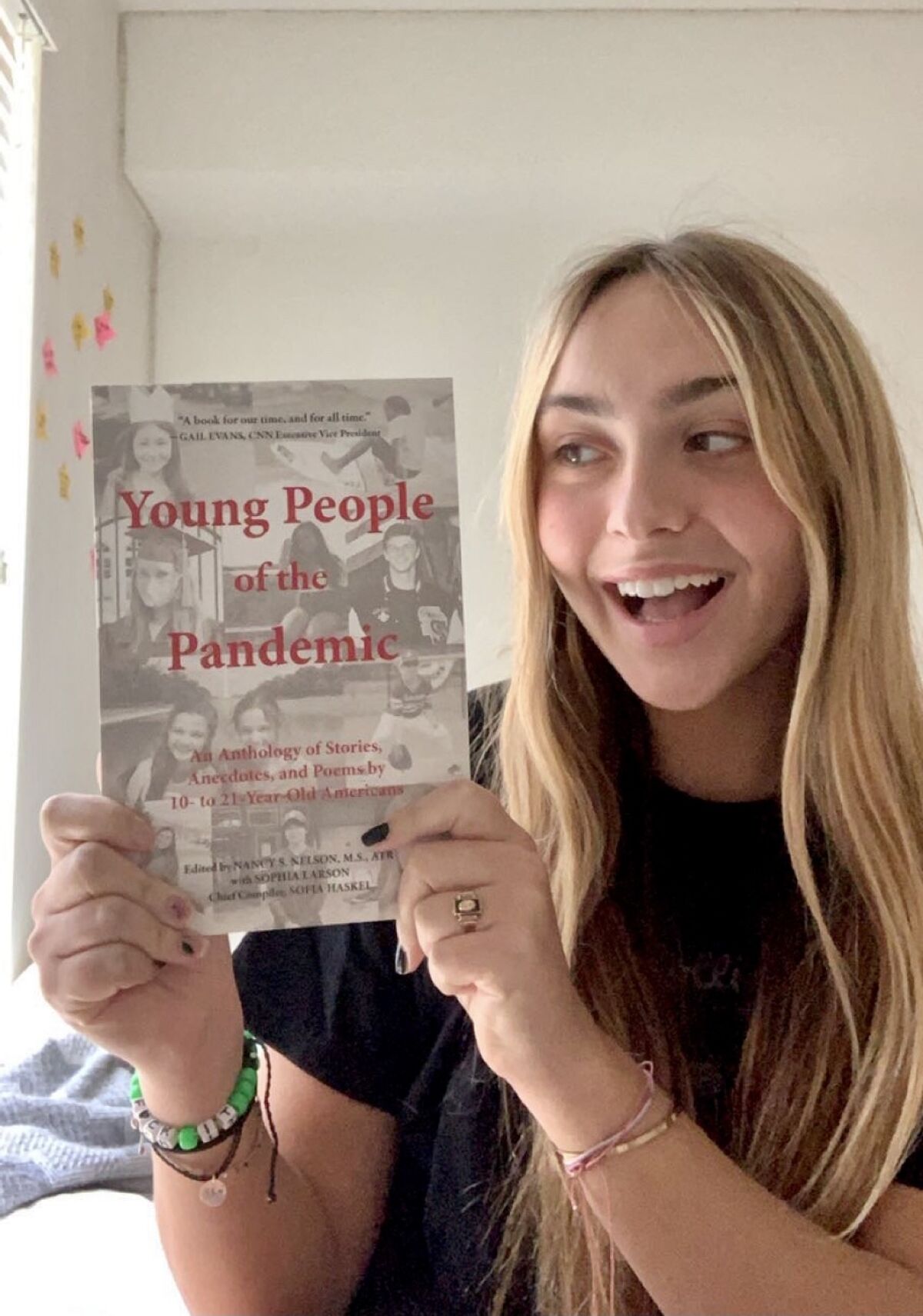 Torrey Pines sophomore Sofie Brown is featured in the book "Young People of the Pandemic."