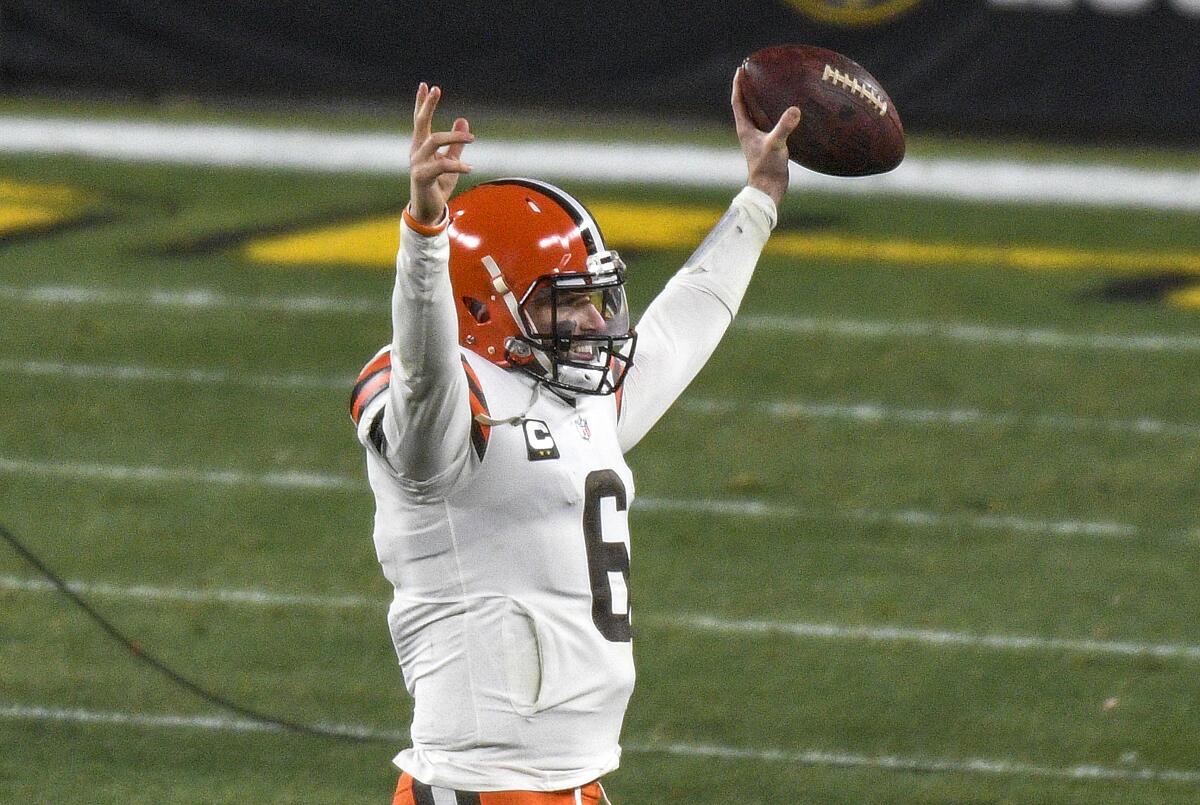 Same old Browns? Hardly. Cleveland drills Steelers 48-37 - The San Diego  Union-Tribune