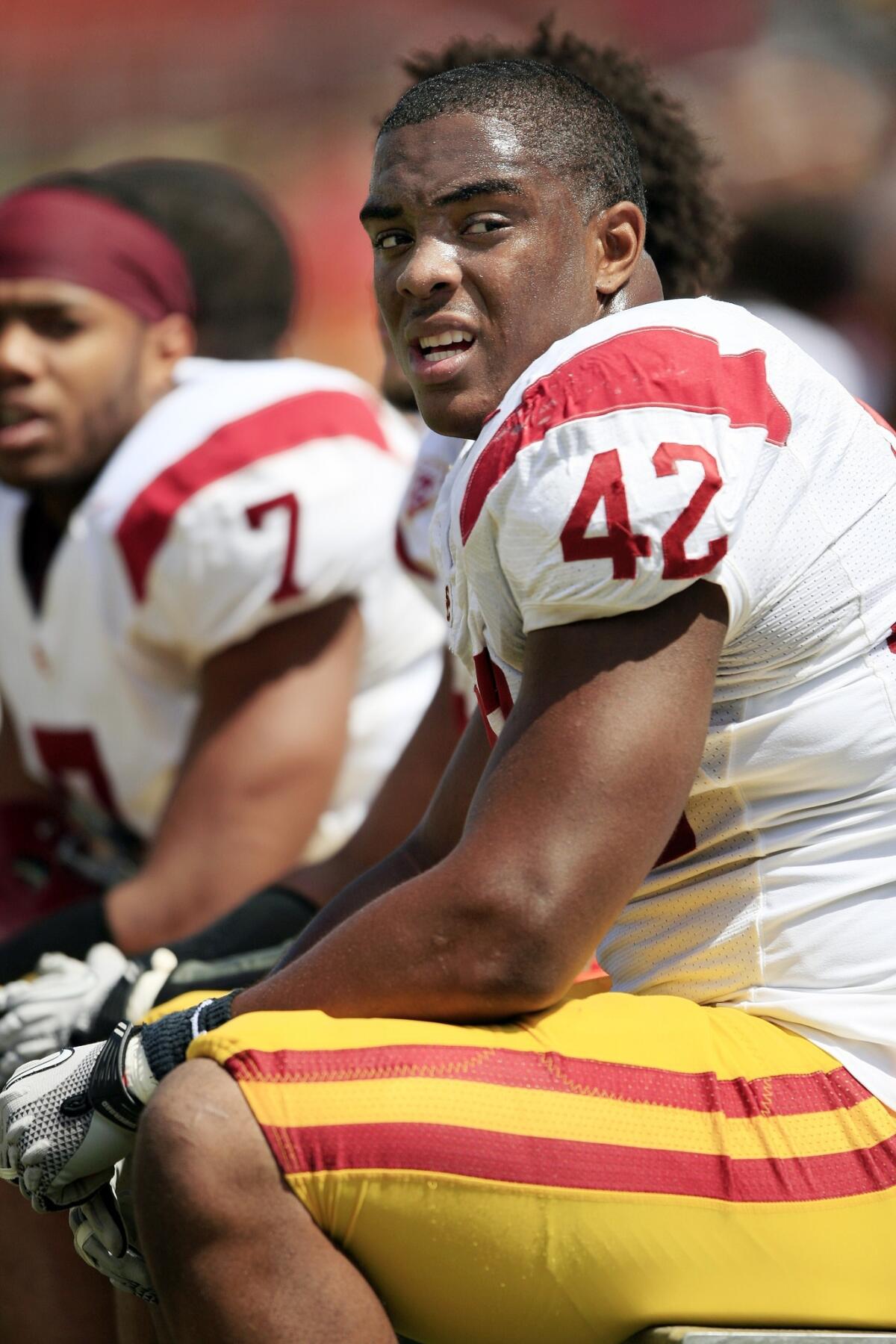 USC linebacker Devon Kennard was one of four Trojans players to be voted team captains on Monday.