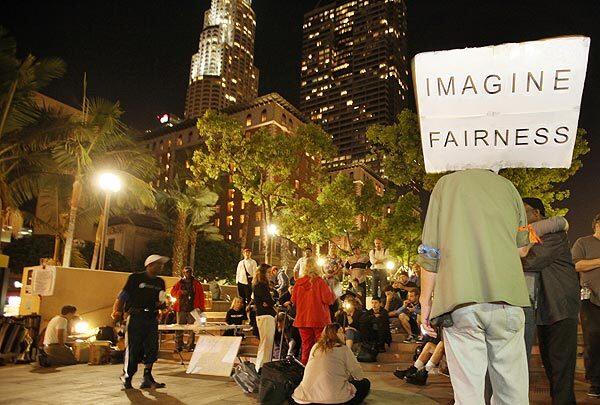 Occupy L.A.'s first anniversary