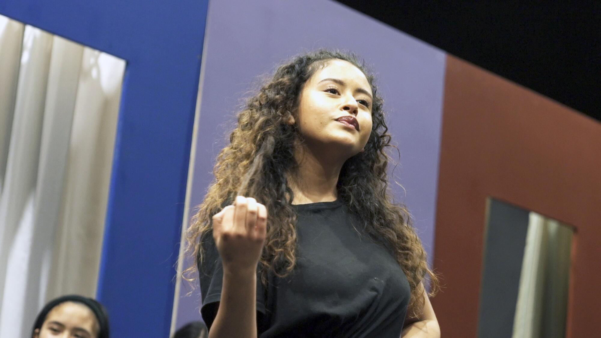 LACHSA senior Alondra Santos as Maria in "West Side Story"