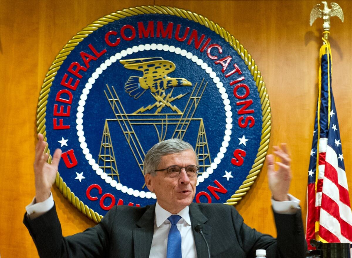 The latest proposal from FCC Chairman Tom Wheeler would impose the strictest rules yet on Internet service providers, including mobile networks. Wheeler is seen above during a meeting of the commissioners on May 15, 2014.
