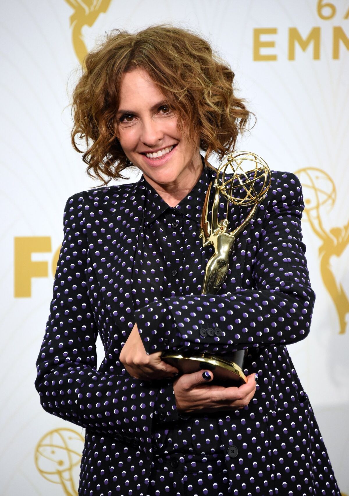 LOS ANGELES, CA - SEPTEMBER 20: Writer-director Jill Soloway, winner of Outstanding Directing for a Comedy Series for "Transparent", poses in the press room at the 67th Annual Primetime Emmy Awards at Microsoft Theater on September 20, 2015 in Los Angeles, California. (Photo by Jason Merritt/Getty Images) ** OUTS - ELSENT, FPG - OUTS * NM, PH, VA if sourced by CT, LA or MoD **
