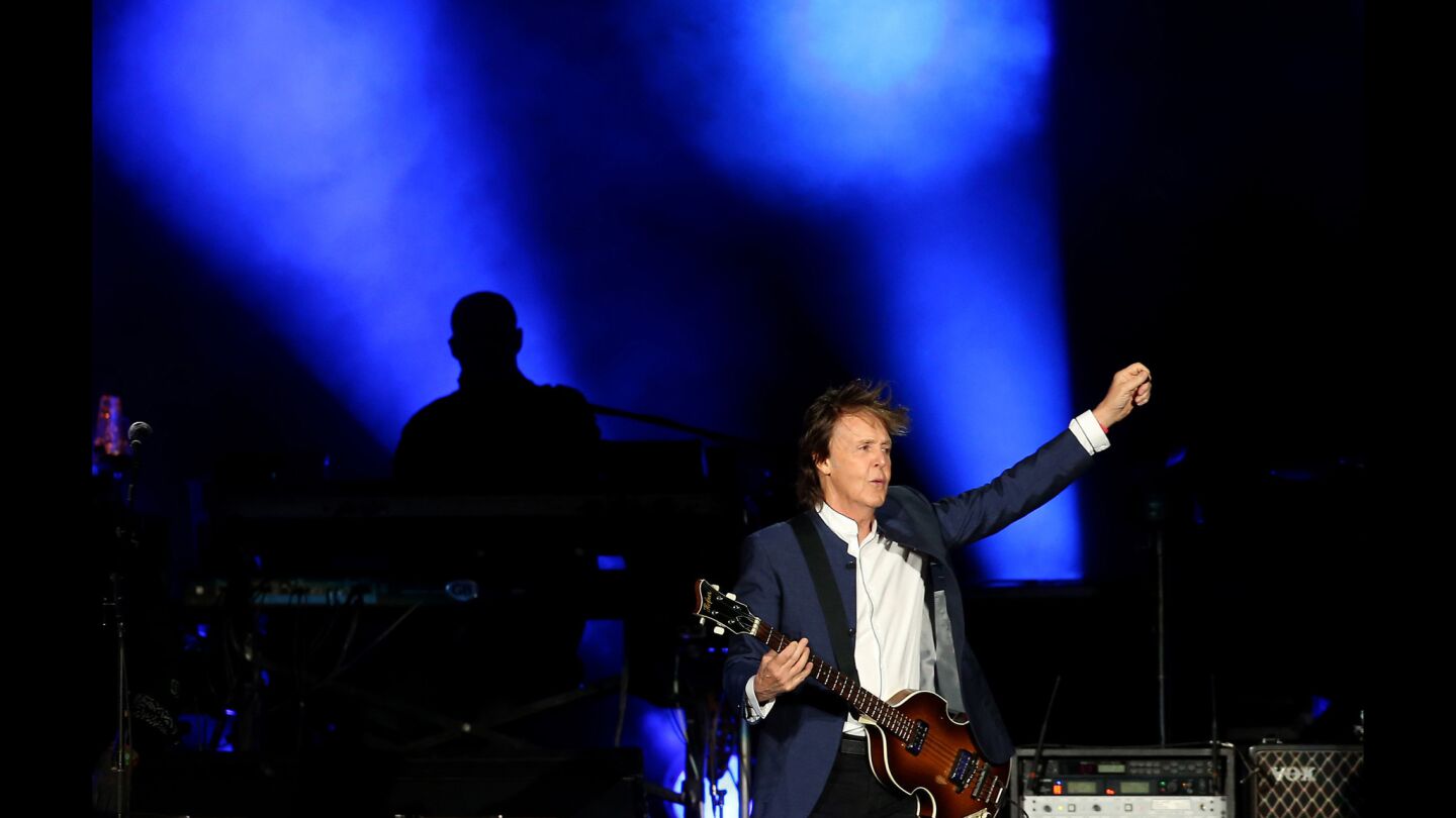 Paul McCartney performs during weekend 2 of Desert Trip.