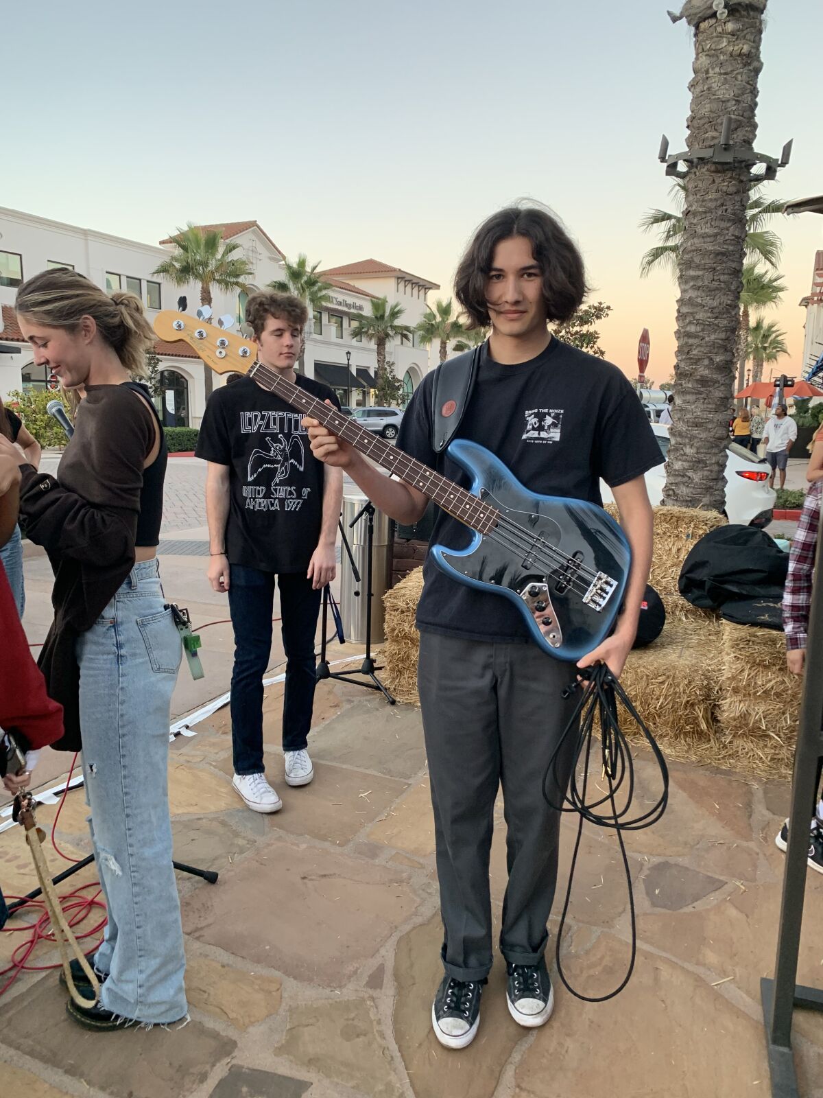 Max Meinert played electric bass with the CCA rock band.