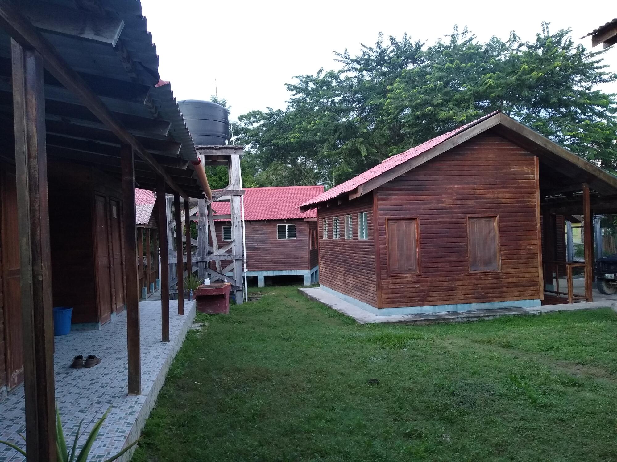 Las oficinas de la concesionaria de madera de Carmelita