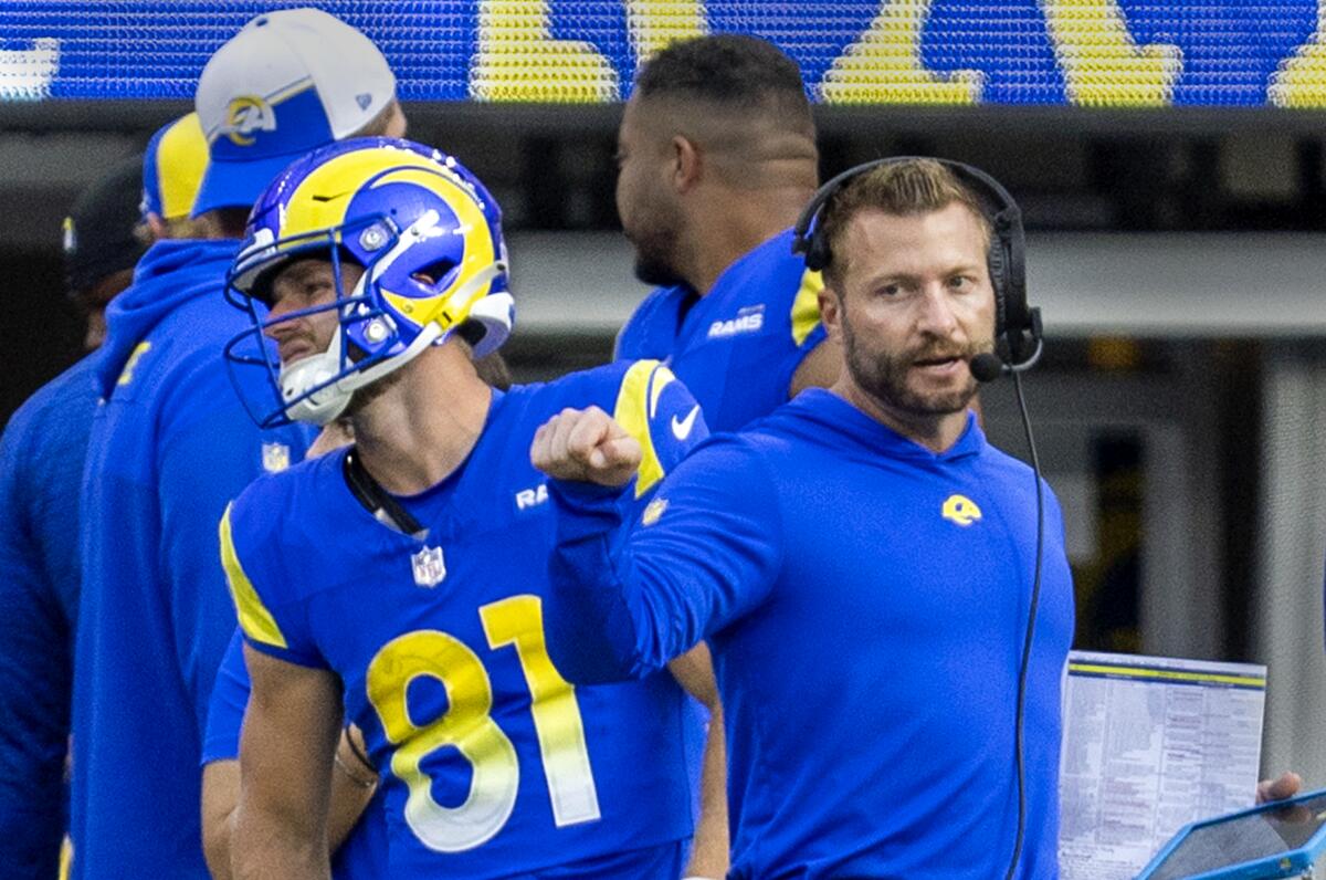 More Aware Sean Mcvay Is Helping Rams Exceed Expectations Los Angeles Times