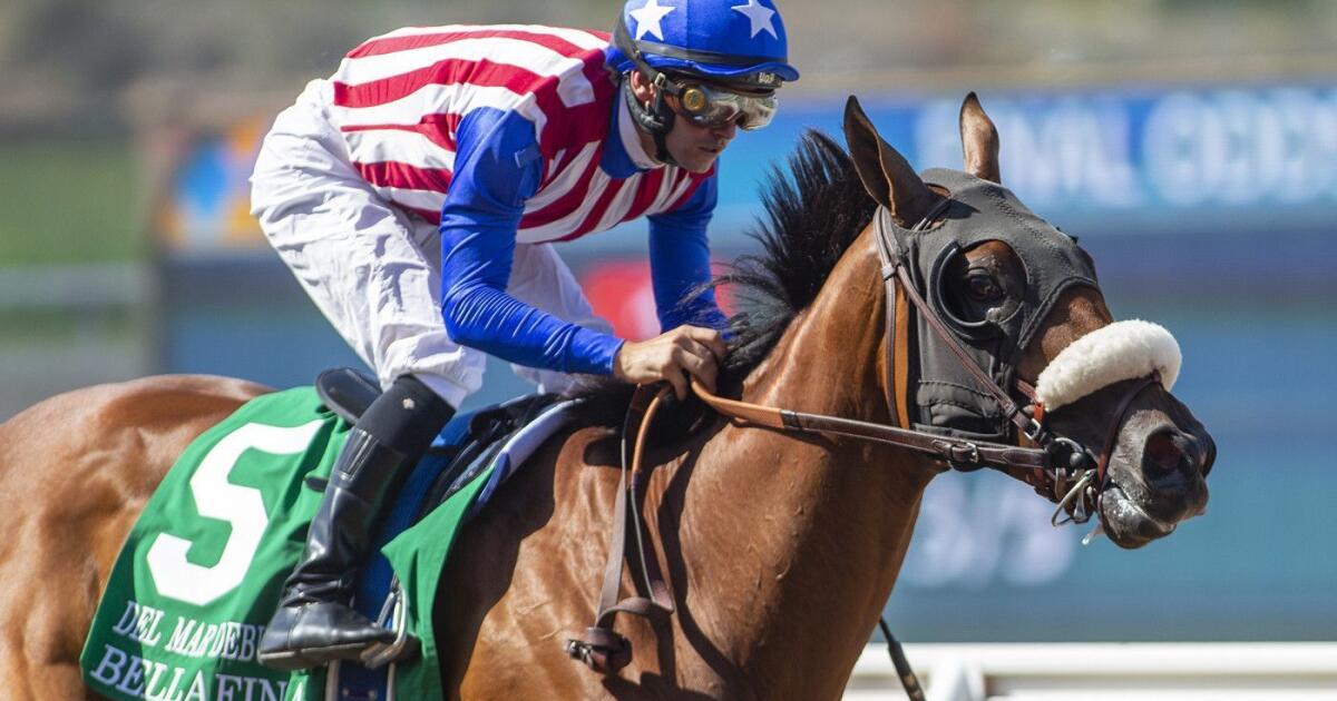 Bellafina dominates to win Del Mar Debutante Los Angeles Times