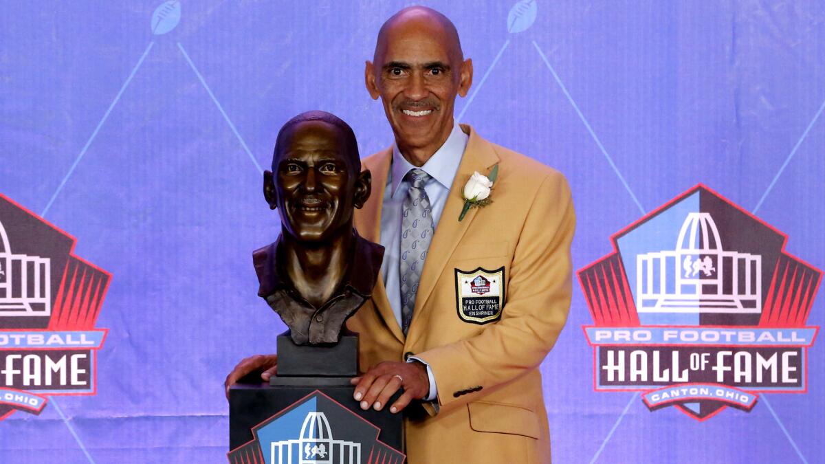 Tony Dungy and his 2016 classmates enter the Pro Football Hall of Fame -  Los Angeles Times