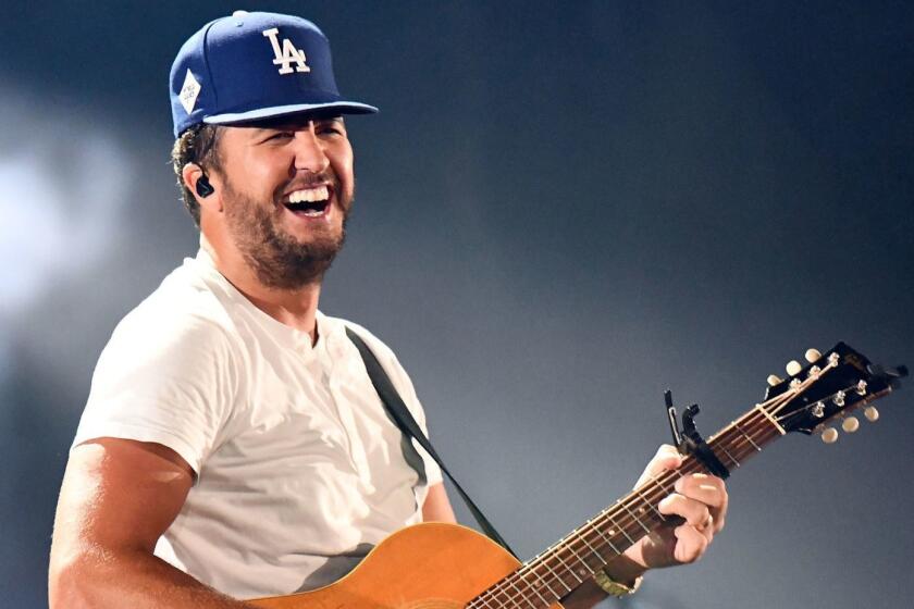 LOS ANGELES, CA - JULY 28: Country singer Luke Bryan performs onstage during the 'What Makes You Country' tour stop at Dodger Stadium on July 28, 2018 in Los Angeles, California. (Photo by Scott Dudelson/Getty Images) ** OUTS - ELSENT, FPG, CM - OUTS * NM, PH, VA if sourced by CT, LA or MoD **