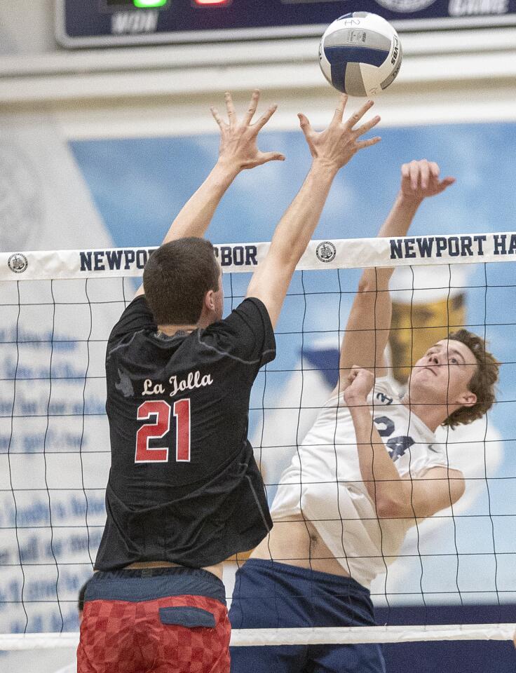 Photo Gallery: Newport Harbor vs. La Jolla in boys’ volleyball