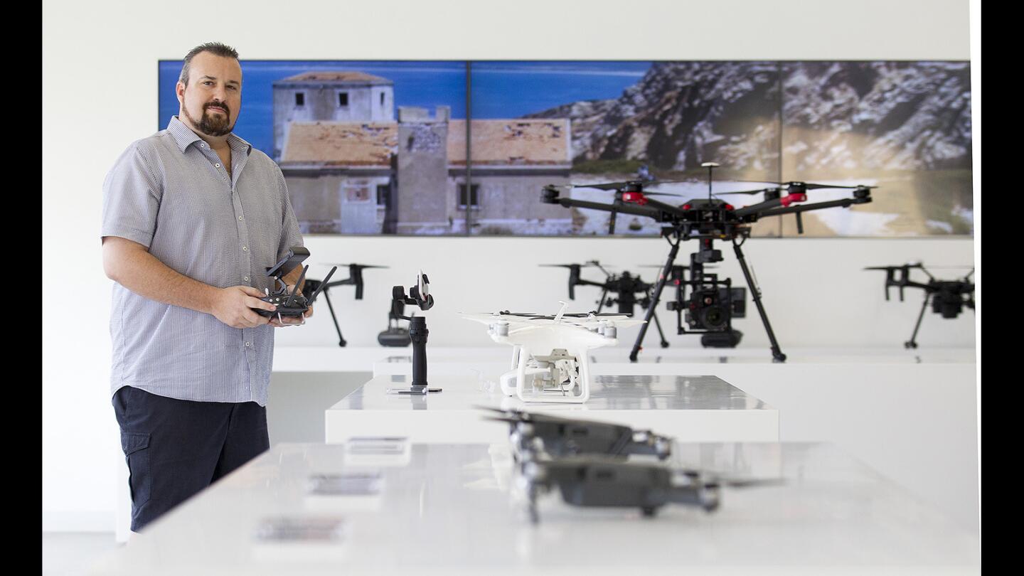 Patrick Smith is the owner of the new DJI store in Costa Mesa. Photo taken on Friday, Oct. 20.
