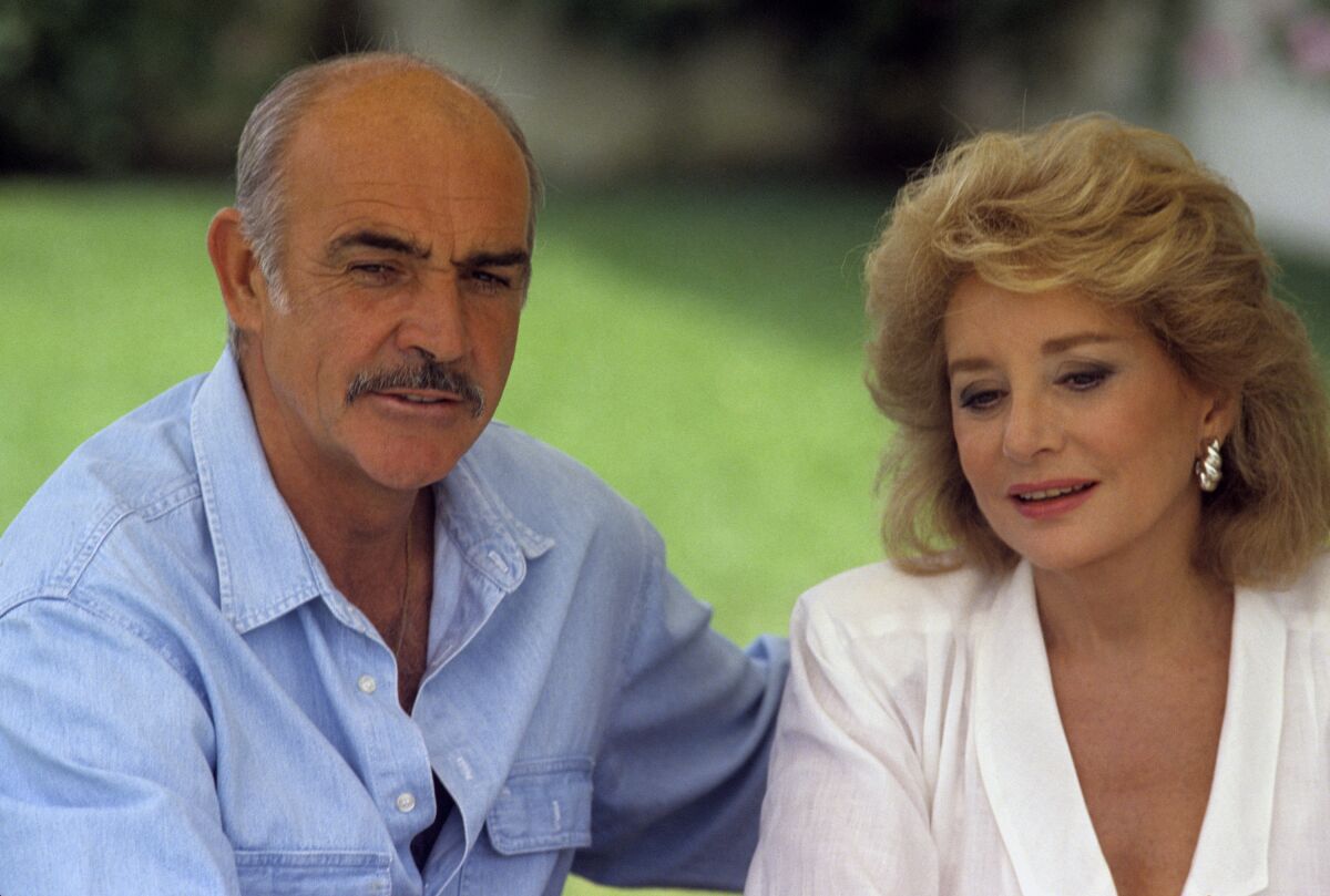 Walters with Sean Connery.