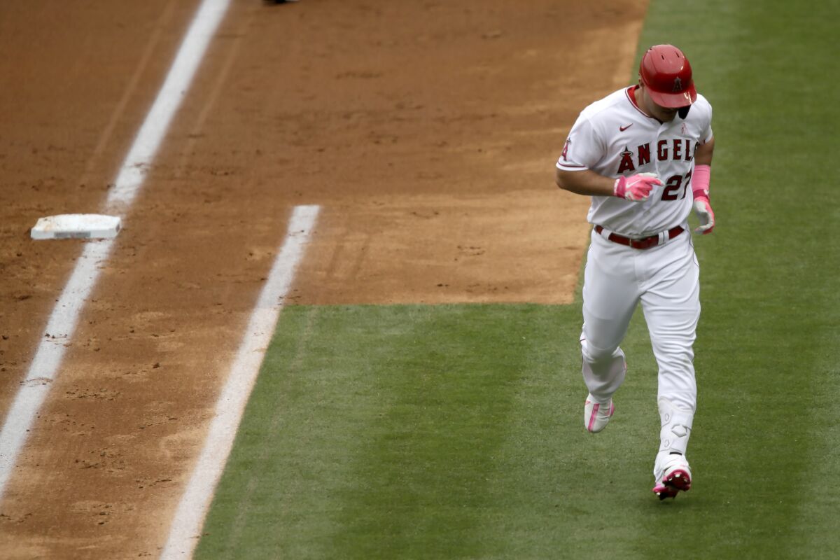 Mike Trout was transferred to the 60-day IL on Monday.