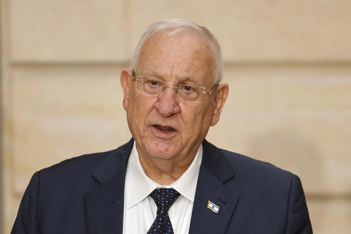 Israeli President Reuven Rivlin 