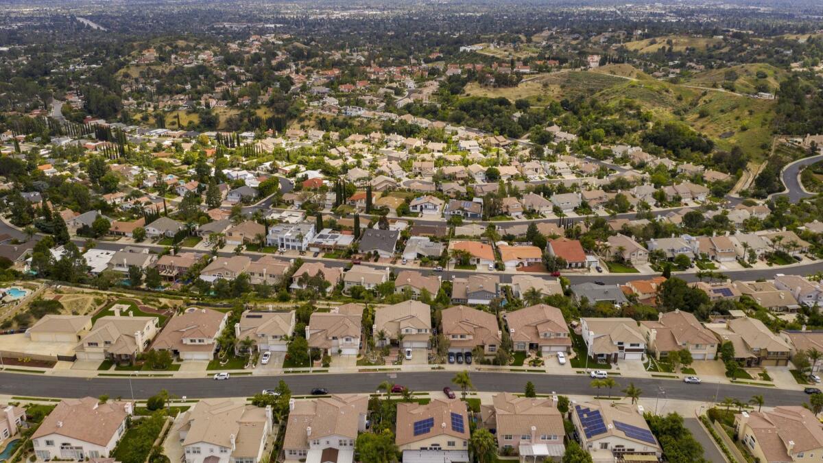 Granada Hills, a suburban neighborhood in the city of Los Angeles' northernmost reaches. 