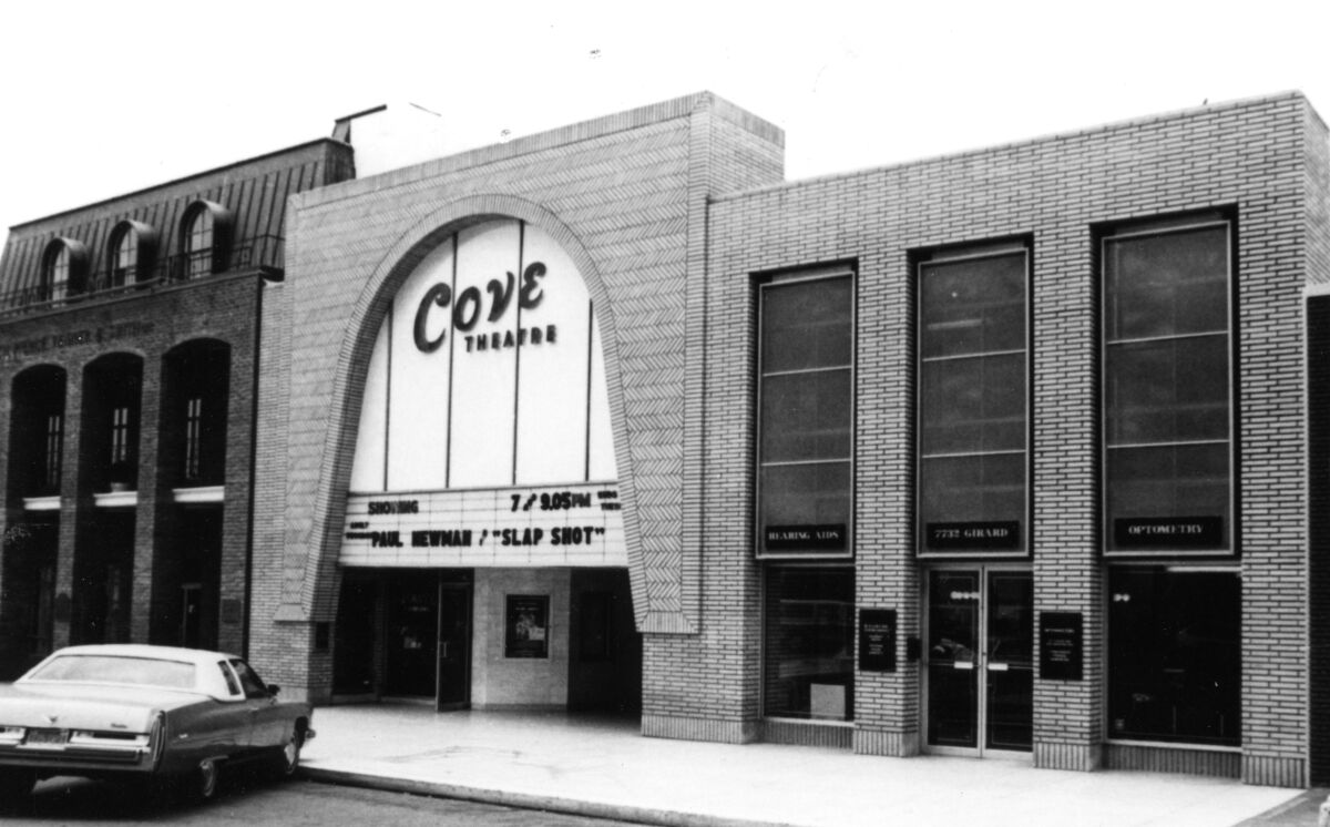 The Cove Theatre, pictured in 1977, was originally called the Playhouse Theater and opened in March 1948.