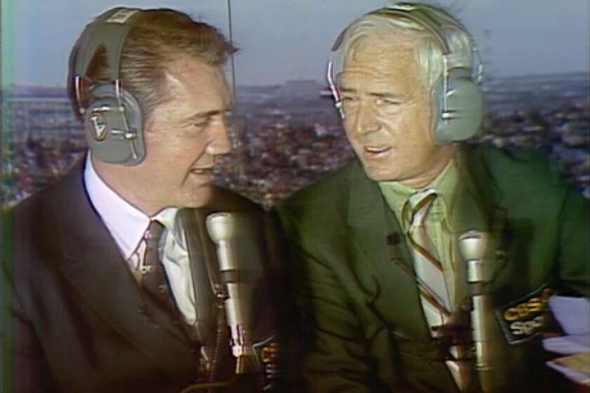 Pat Summerall and Jack Buck were the broadcast team for Super Bowl IV between the Vikings and Chiefs.