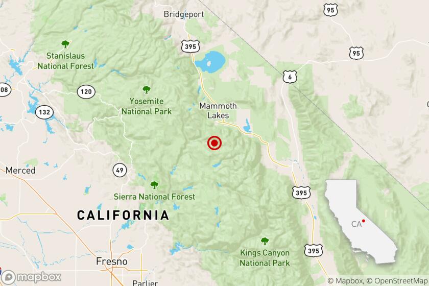 A 3.0-magnitude earthquake struck near Clovis, Calif., on May 23, 2020.