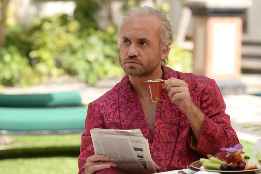 This image released by FX shows Edgar Ramirez as Gianni Versace in a scene from "The Assassination of Gianni Versace: American Crime Story," premiering Jan. 17, on FX. (Jeff Daly/FX via AP)