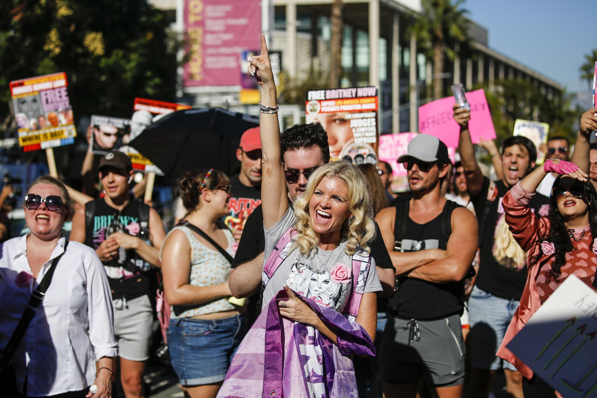 Free Britney supporters celebrate 