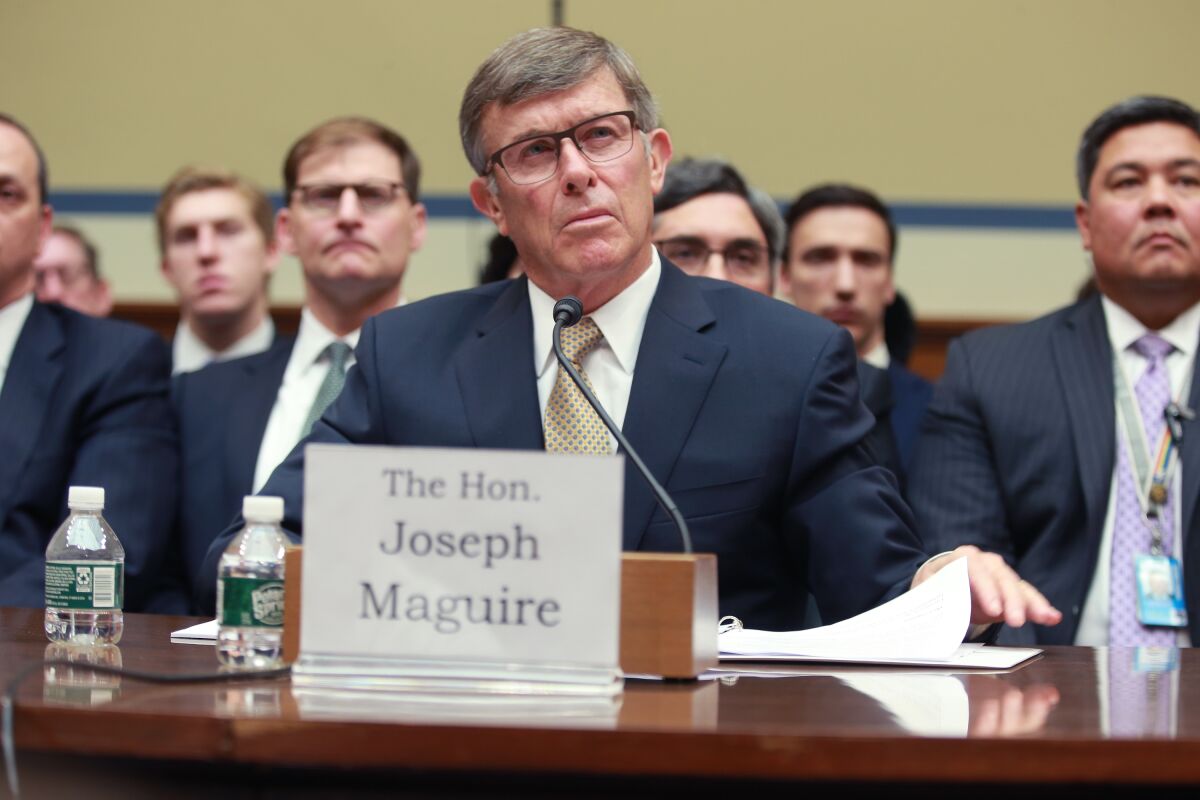 Acting Director of National Intelligence Joseph Maguire testifies before Congress