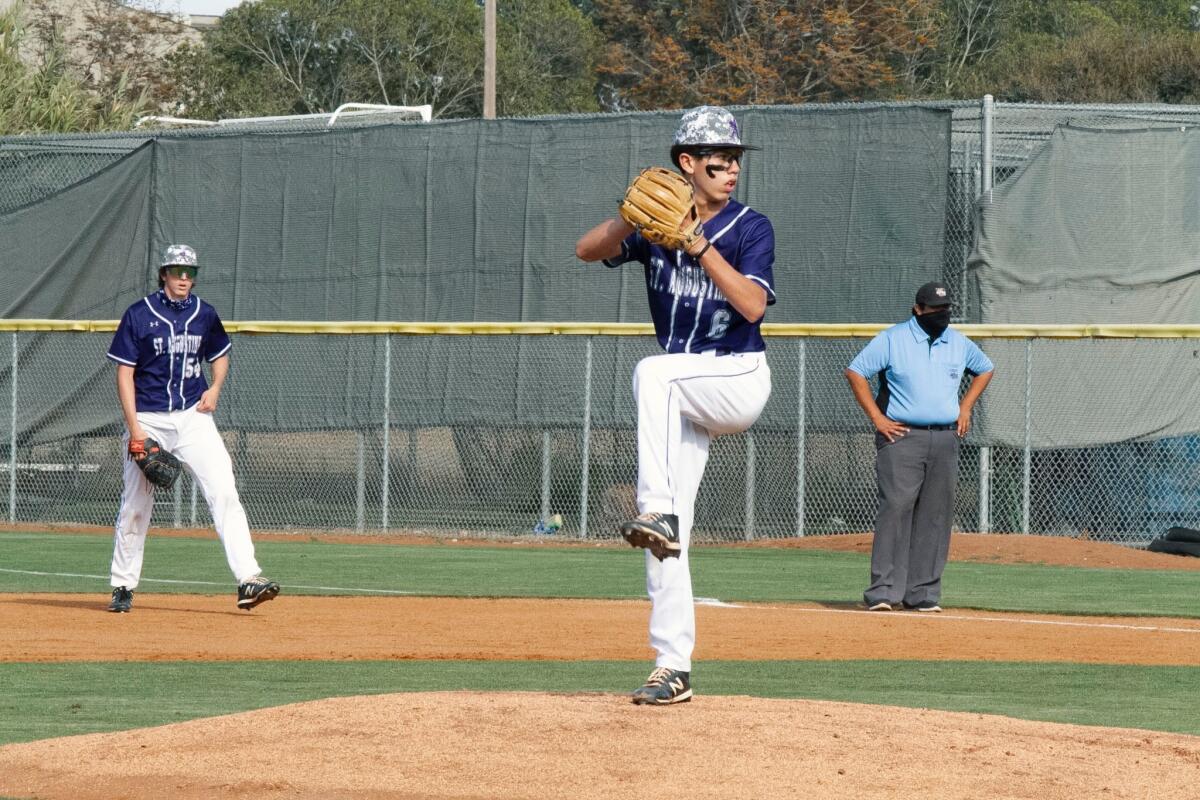 Chaz McRoberts will be on the mound Wednesday as top-seeded St. Augustine begins the D-II playoffs.