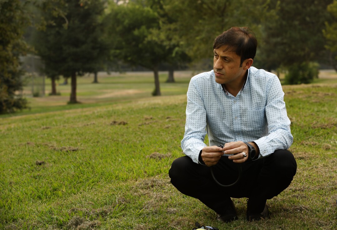 Lal Mohammad is concerned for his family members back in Afghanistan.