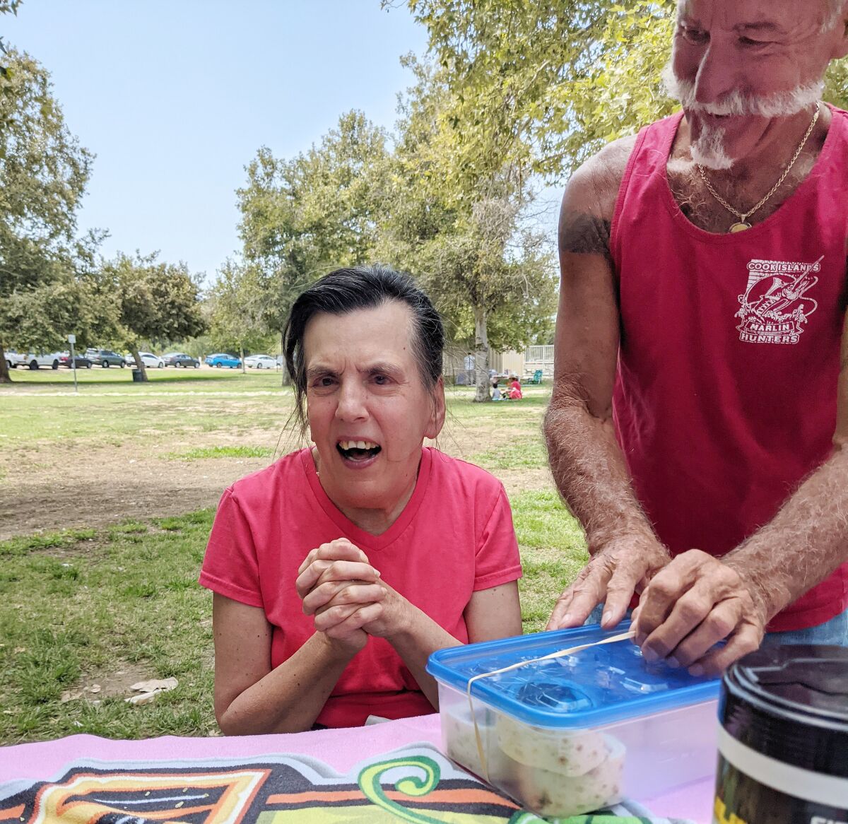 In August, Karen Sydow and brother Erik Sydow enjoyed a picnic at Lake Balboa Park in the San Fernando Valley. 