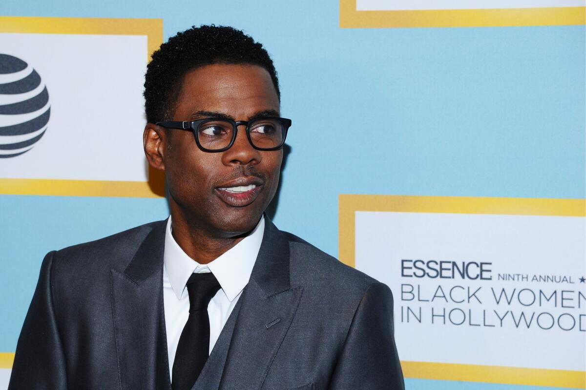 Chris Rock, seen at the Essence 9th Annual Black Women in Hollywood luncheon on Thursday, has been testing his Oscar material at comedy clubs in L.A. this week.