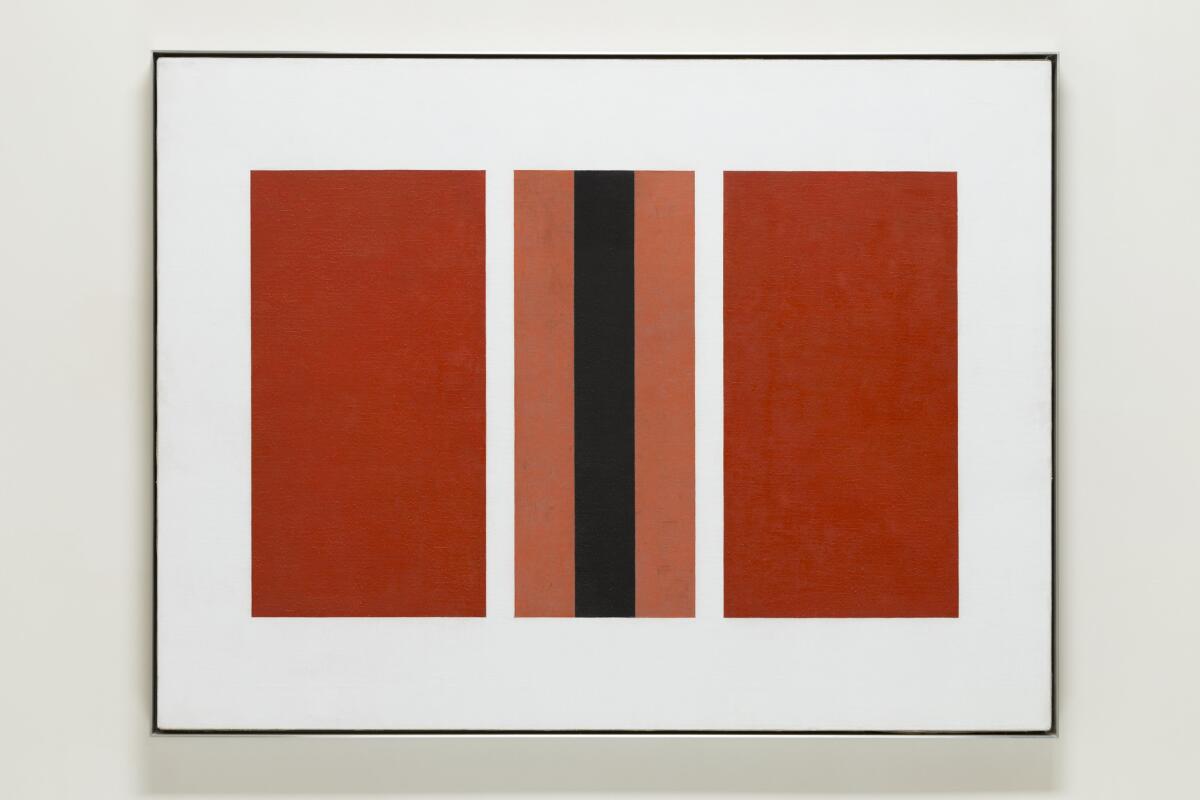 John McLaughlin's "#29-1960," 1960, oil on canvas, 36 inches by 48 inches, (Philipp Scholz Rittermann / Estate of John McLaughlin)