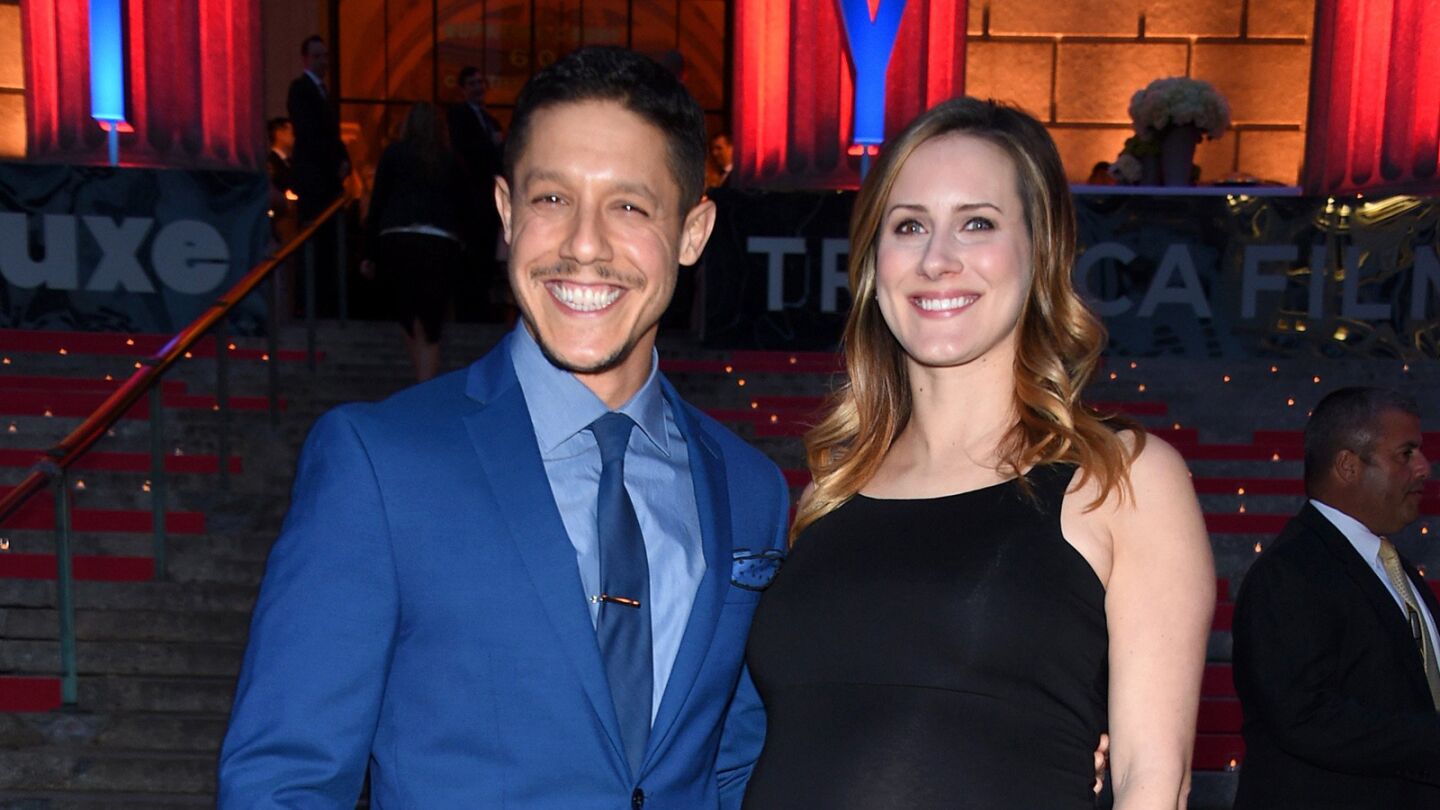 Actor Theo Rossi and wife Meghan McDermott welcomed baby boy Kane Alexander Rossi. When the couple arrived at the Tribeca Film Festival, they let McDermott's belly do all the talking.
