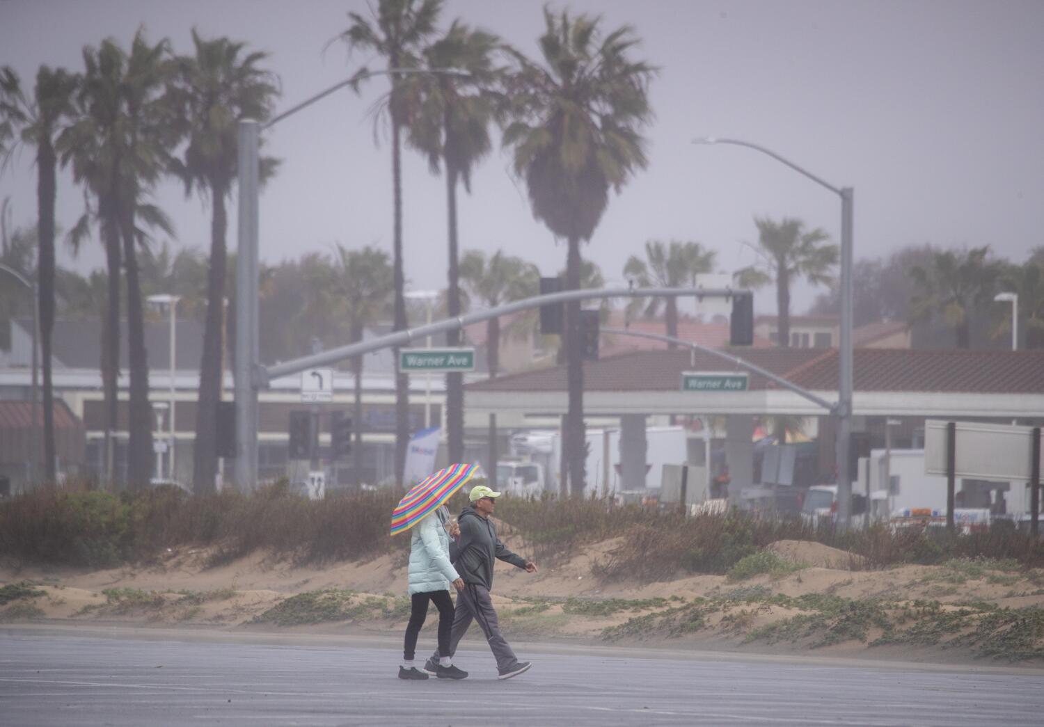 Rain is falling across California. Multiple rounds are expected by the weekend