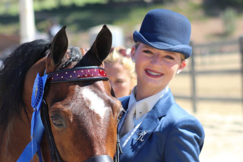 Keara Holland and her horse Uncommon Jewel.