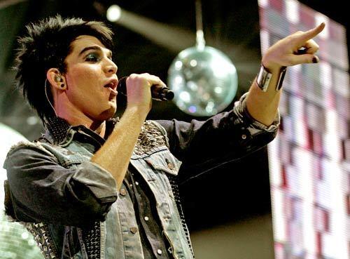 Adam Lambert performs at American Idols Live 2009 at Staples Center. Lambert reprised several of his high points from the "American Idol" TV show and added a David Bowie medley. Review: Ann Powers: The Idols wave their hands at Staples