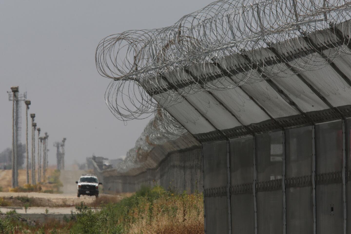 The border fence in San Ysidro.