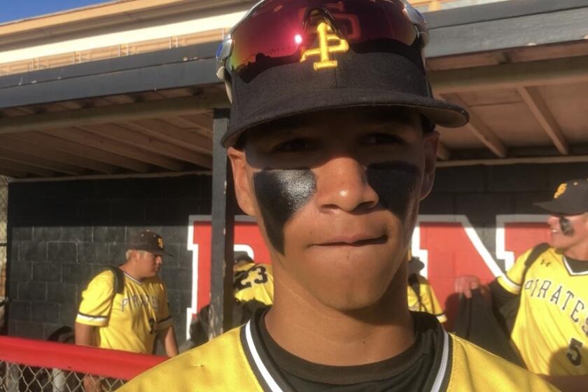 Outfielder Dom Porter is one of eight returning starters for San Pedro's baseball team.