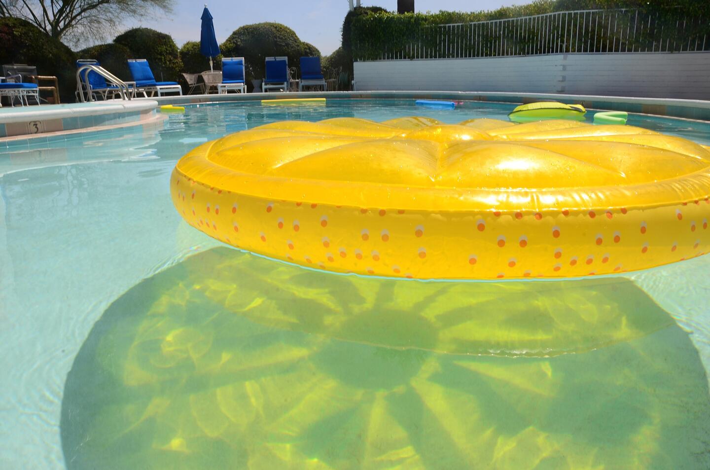 Palm Springs: yellowest flotation device ever