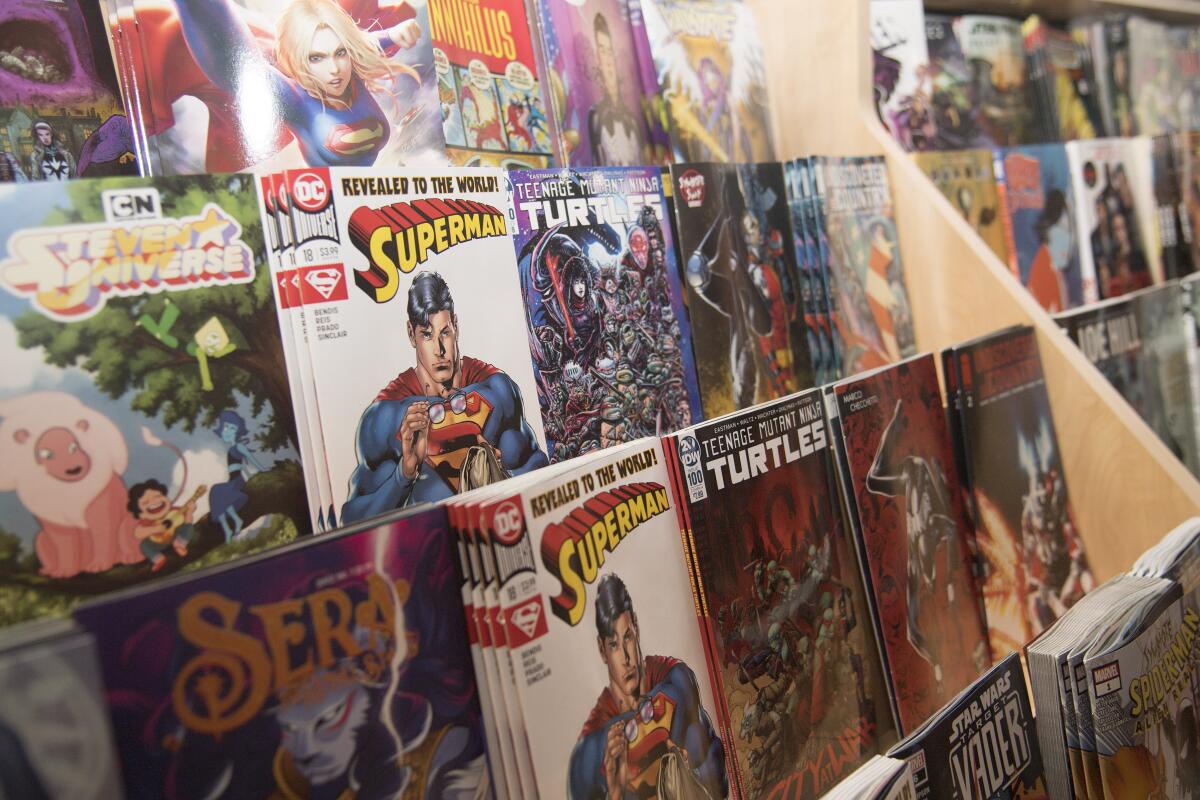 Comic books at Pop Comics in Anaheim