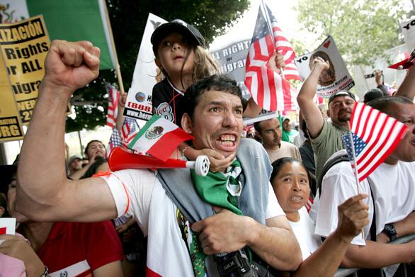 May Day rallies in Los Angeles