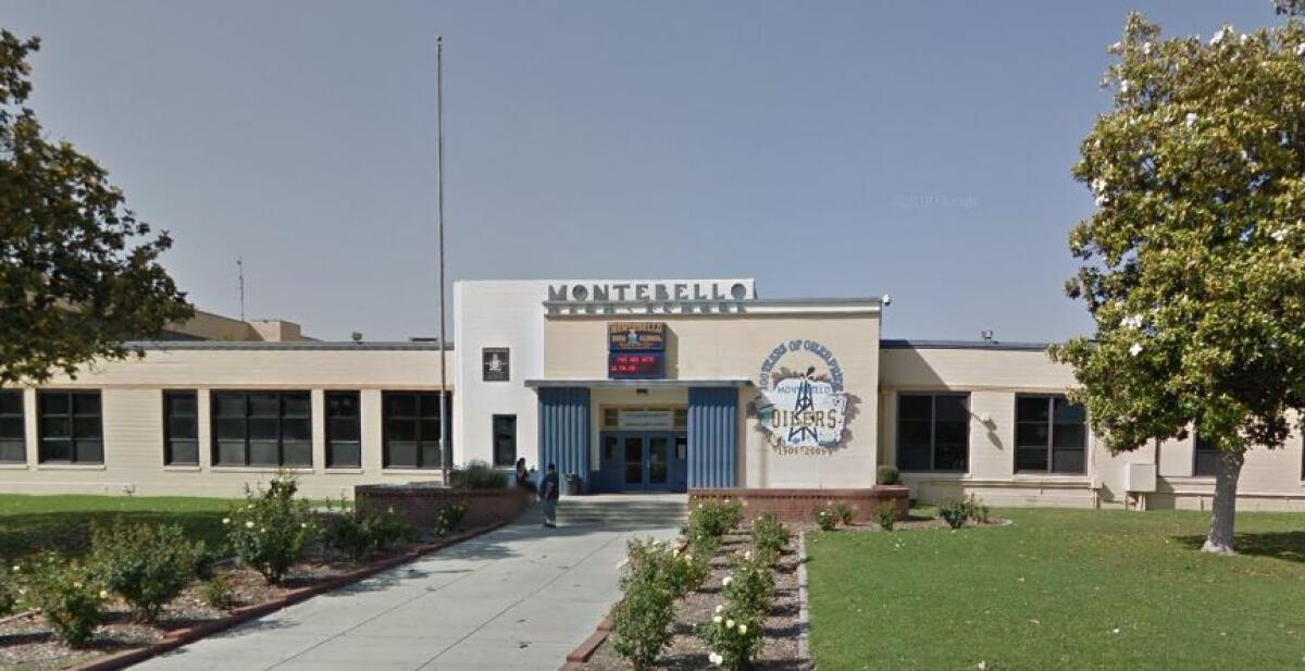 A former Montebello High School student was arrested after authorities say he threatened to "start a massacre" at the campus.