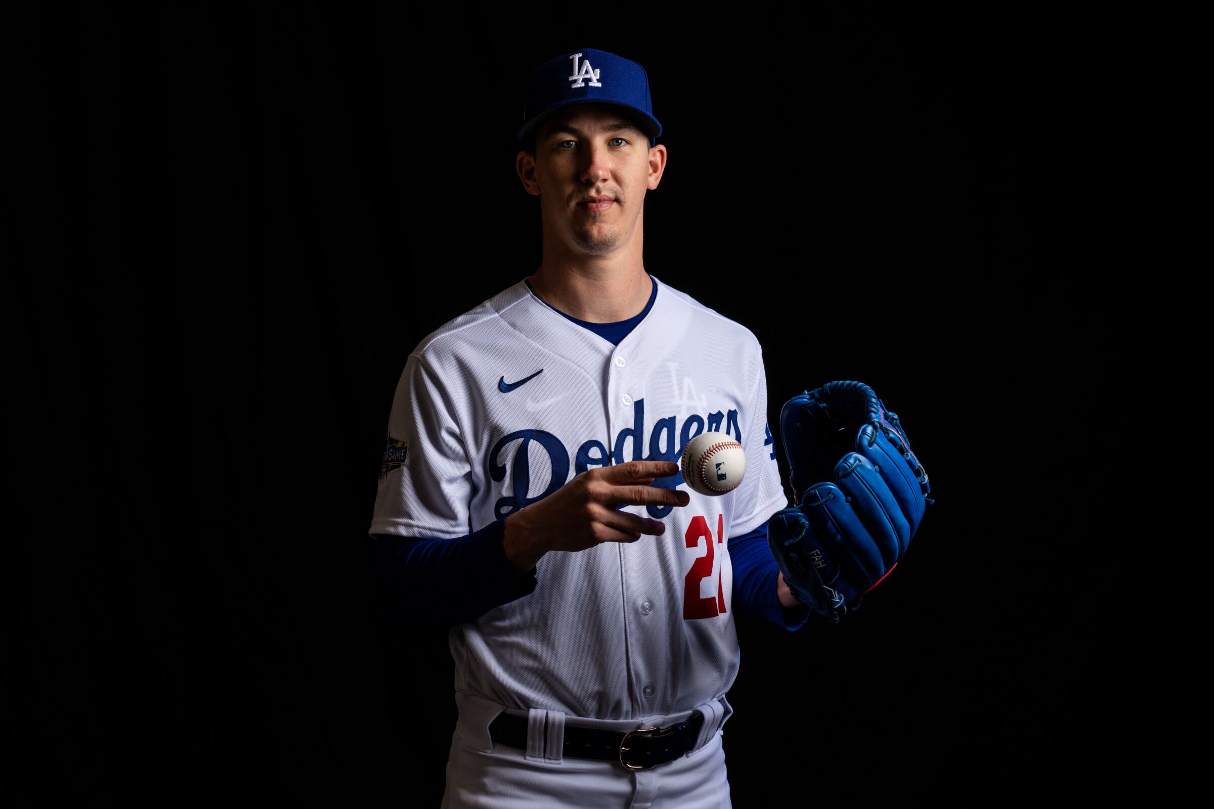 PHOENIX, ARIZ. - FEBRUARY 20: Los Angeles Dodgers pitcher Walker Buehler.