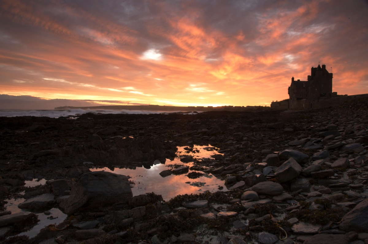 Scotland's northern coast is dotted with castles, many of which have been rehabbed as lodgings.